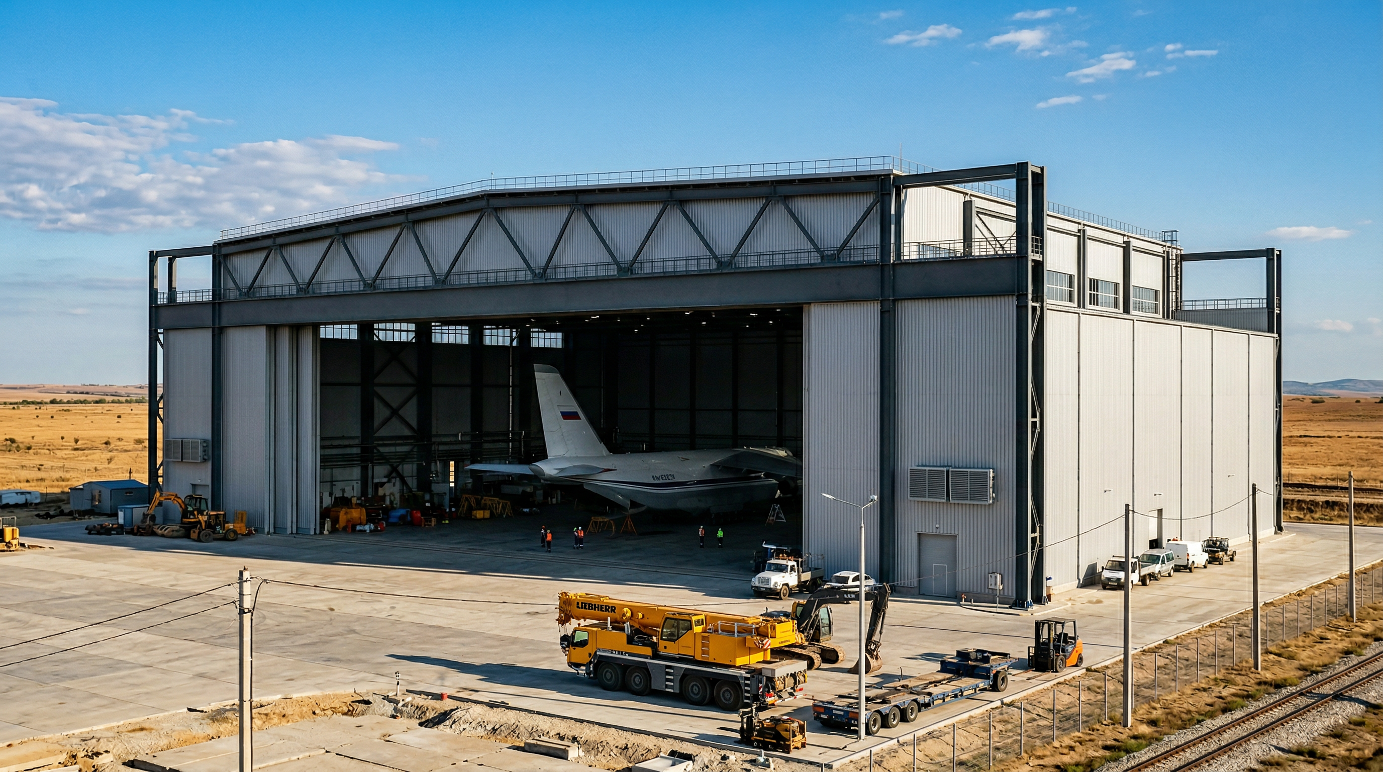 Ангар под ключ в Крыму — металлоконструкции Строммонтаж